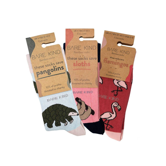 Pink Lover 3 Bamboo Sock Set - Barekind NZ