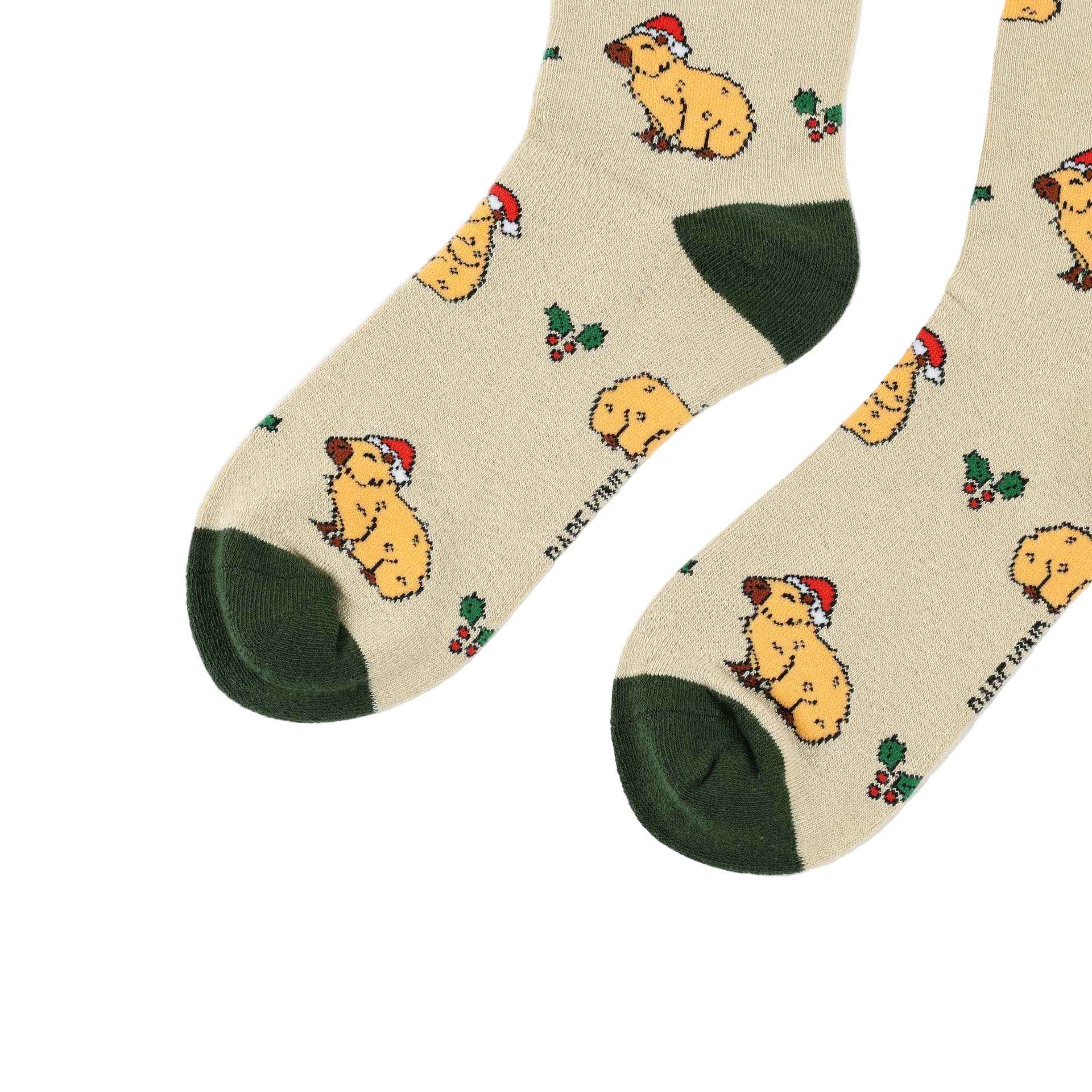 Save the Christmas Capybara Bamboo Socks