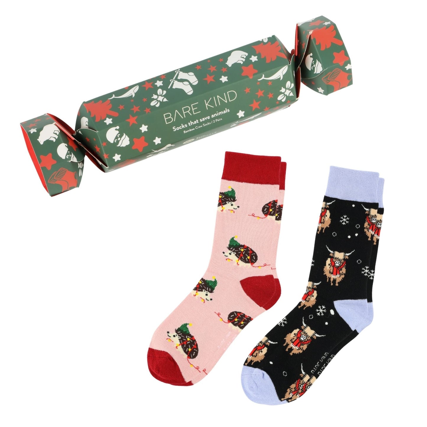 Hedgehog Christmas Cracker Bundle of 2
