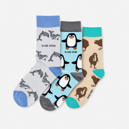New Zealand Icons Trio Bamboo Socks