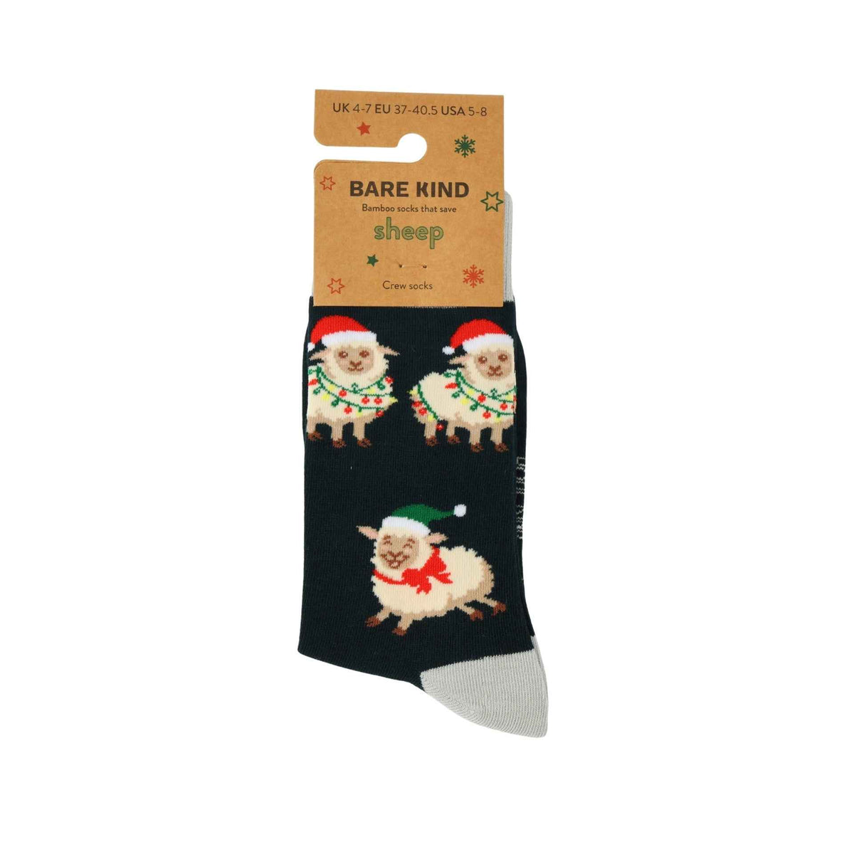 Save the Christmas Sheep Bamboo Socks