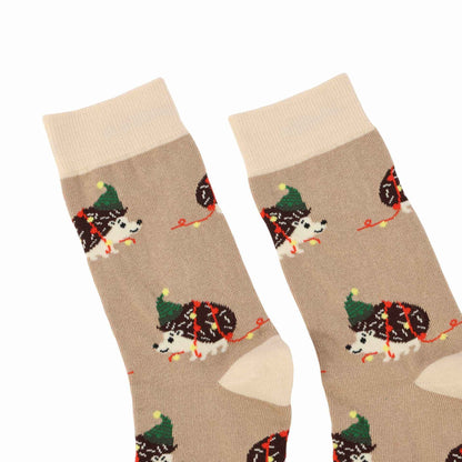 Save the Christmas Hedgehog Bamboo Socks