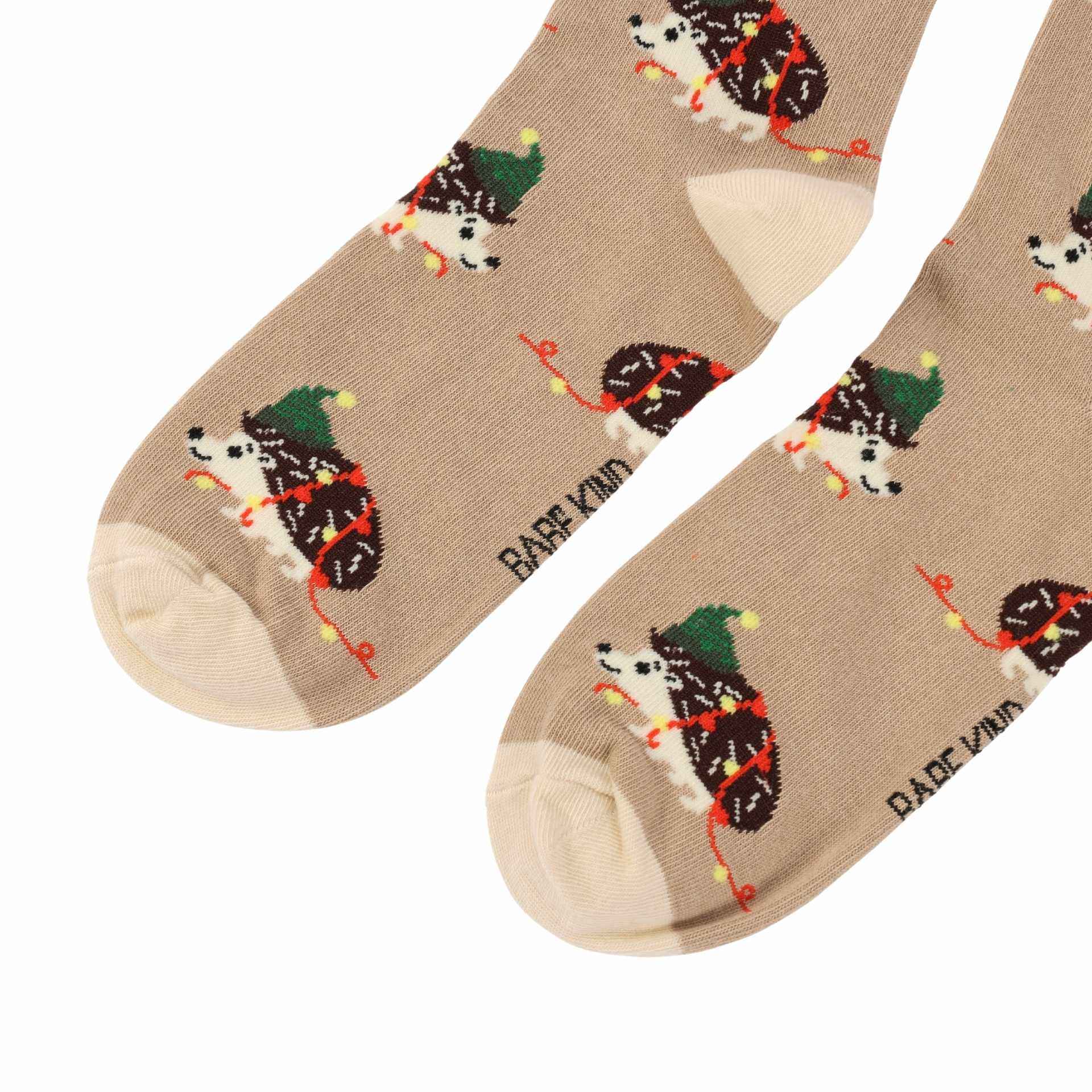 Save the Christmas Hedgehog Bamboo Socks