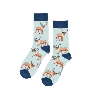 Save the Reindeer Bamboo Socks