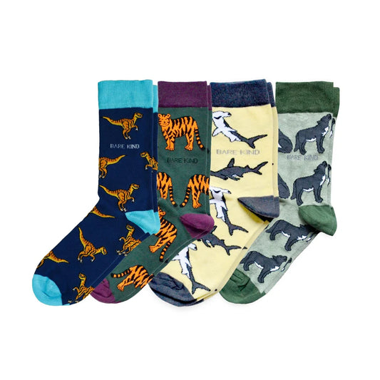 Ferociously Adorable Bamboo Socks Bundle of 4