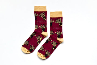 Save the Giraffes Bamboo Socks Two Pack