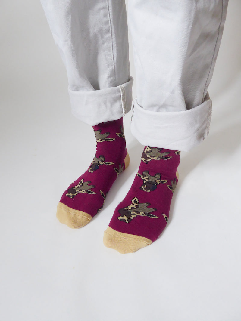 Save the Giraffes Bamboo Socks Two Pack