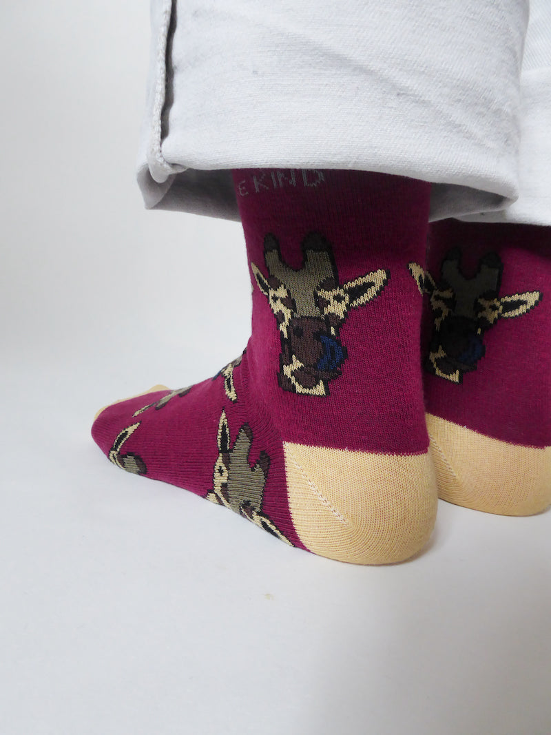 Save the Giraffes Bamboo Socks Two Pack