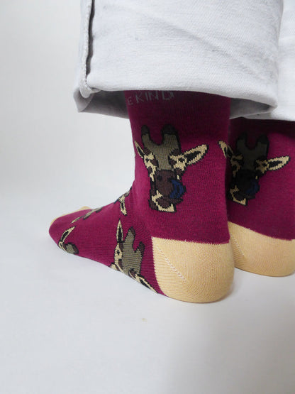 Save the Giraffes Bamboo Socks Two Pack