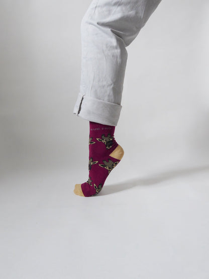 Save the Giraffes Bamboo Socks Two Pack