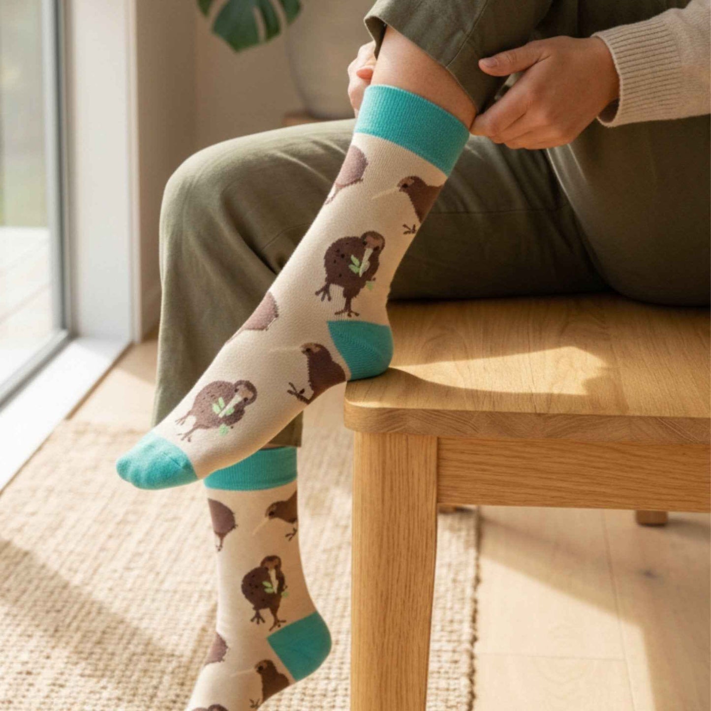 Save the Kiwi Bamboo Socks