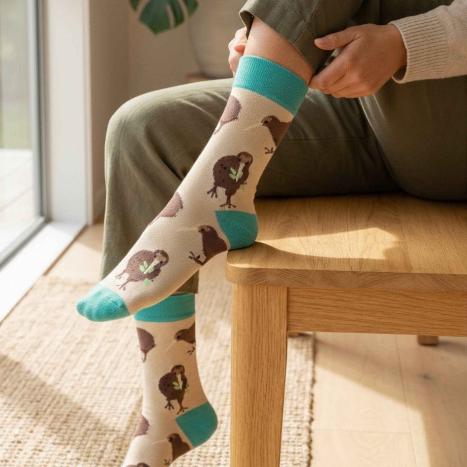 Save the Kiwi Bamboo Socks