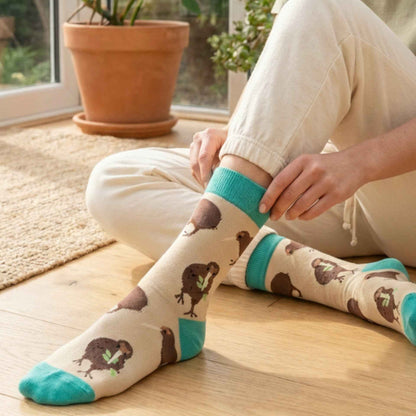 Save the Kiwi Bamboo Socks