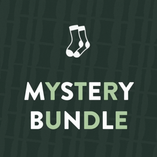 Mystery Bundle of 10 bamboo animal socks in colorful, limited edition designs for comfort and wildlife support