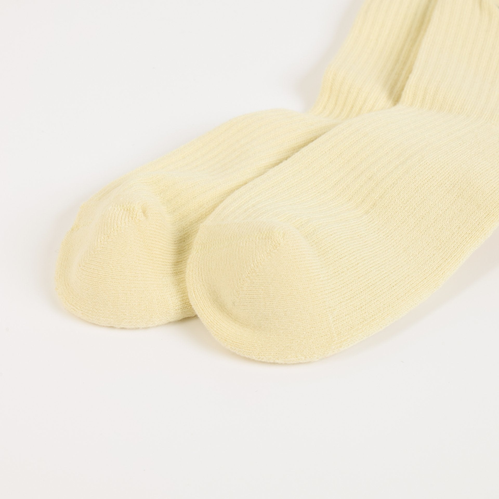 flat lays of yellow otter ribbed bamboo socks