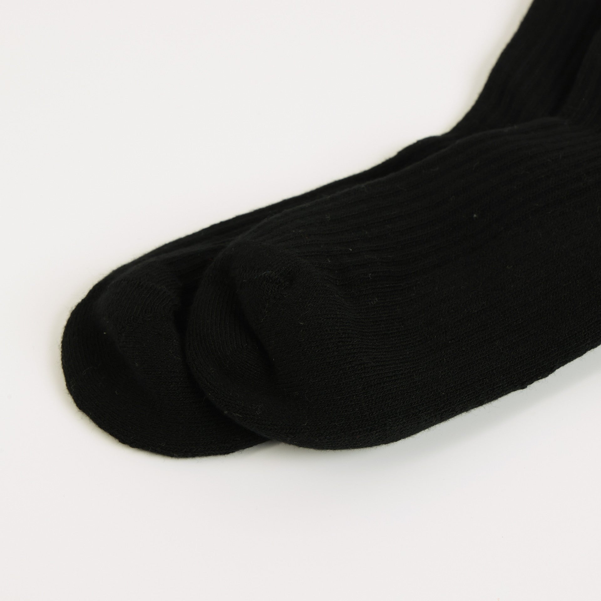 flat lays of black panther ribbed bamboo socks