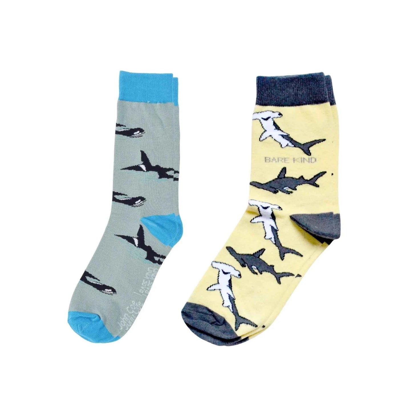 Orca & Shark Sock Bundle of 2