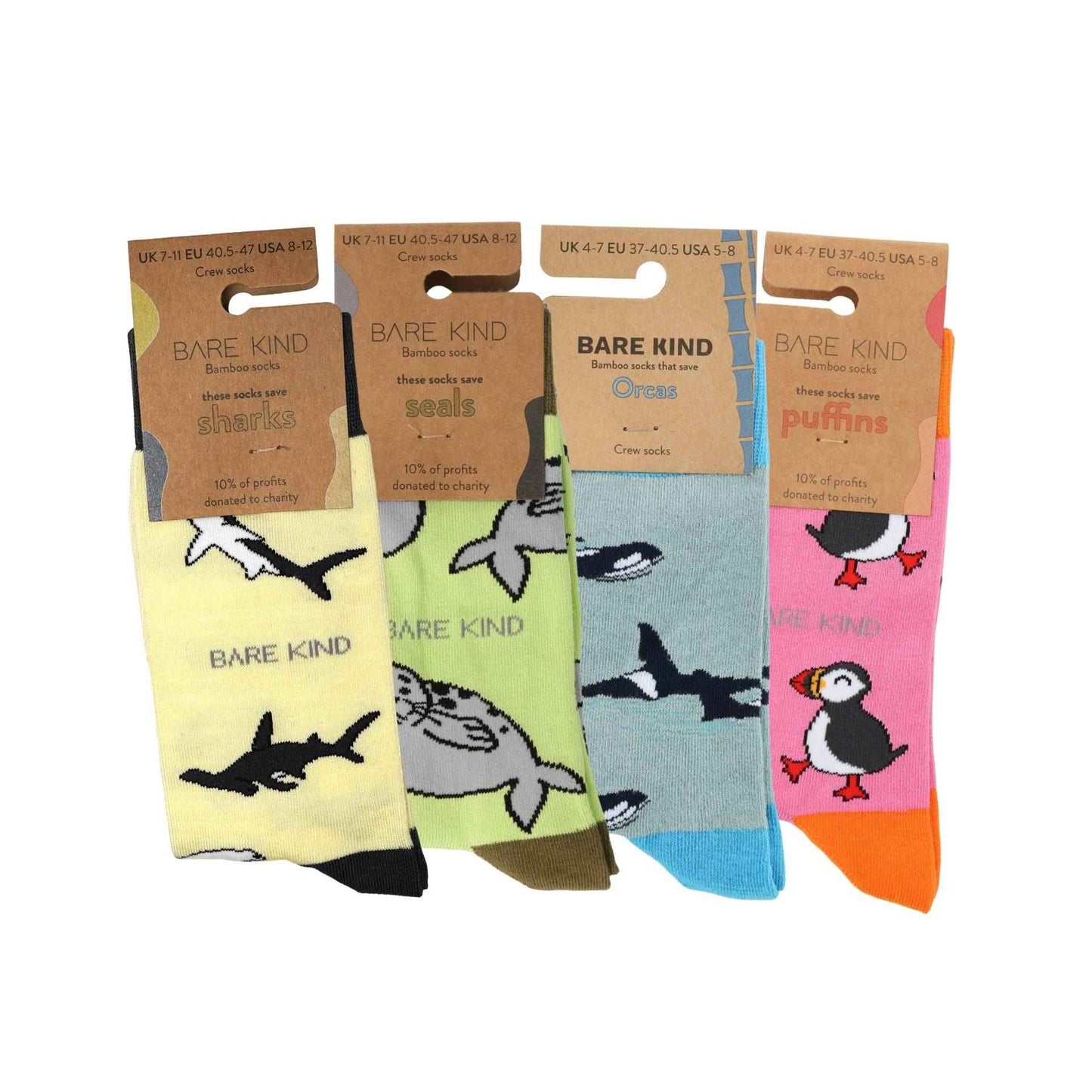 Ocean Rainbow Sock Bundle of 4