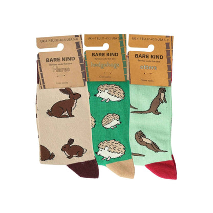 Animal Saving Woodland Sock Bundle of 3