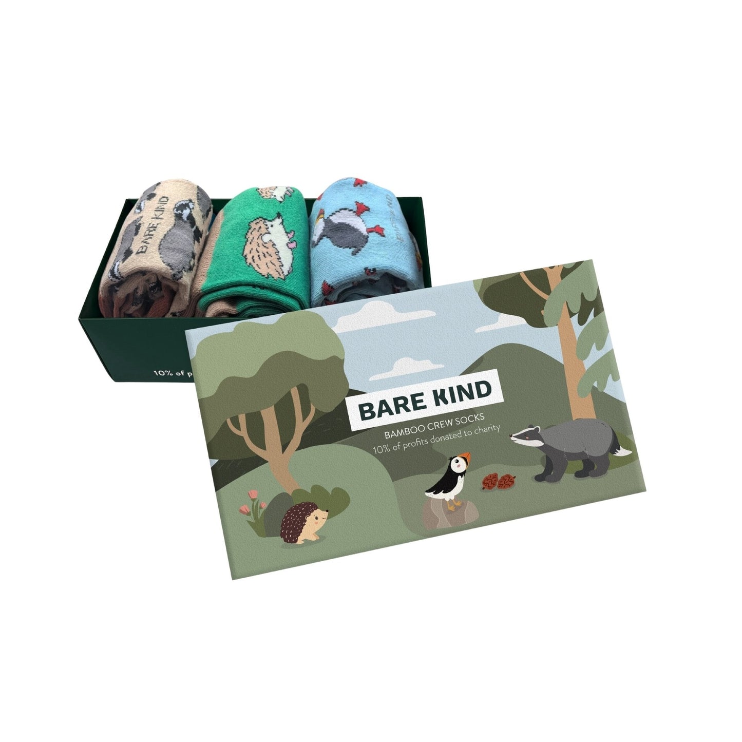 Wildlife Bamboo Socks Gift Box of 3