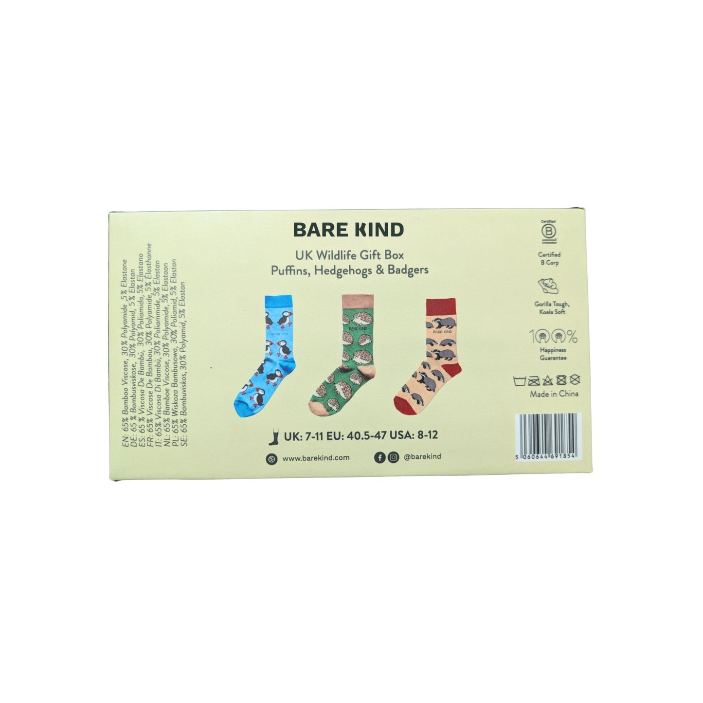 Wildlife Bamboo Socks Gift Box of 3