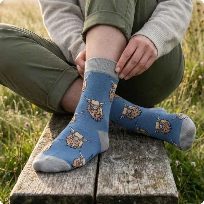 Animal Saving Rainbow Sock Bundle of 6